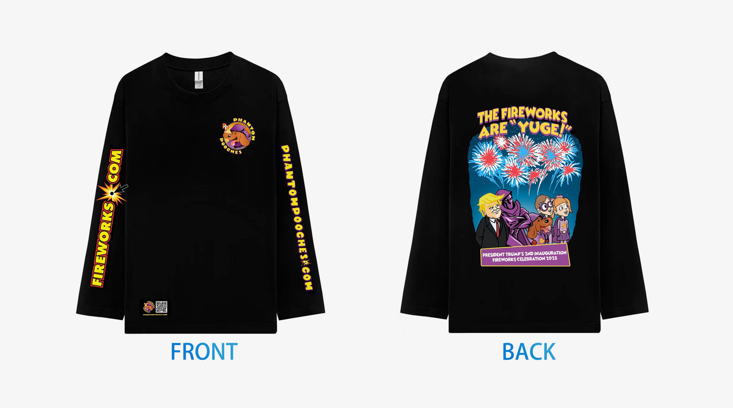 "These Fireworks Are Yuge" Long-Sleeve T-Shirt