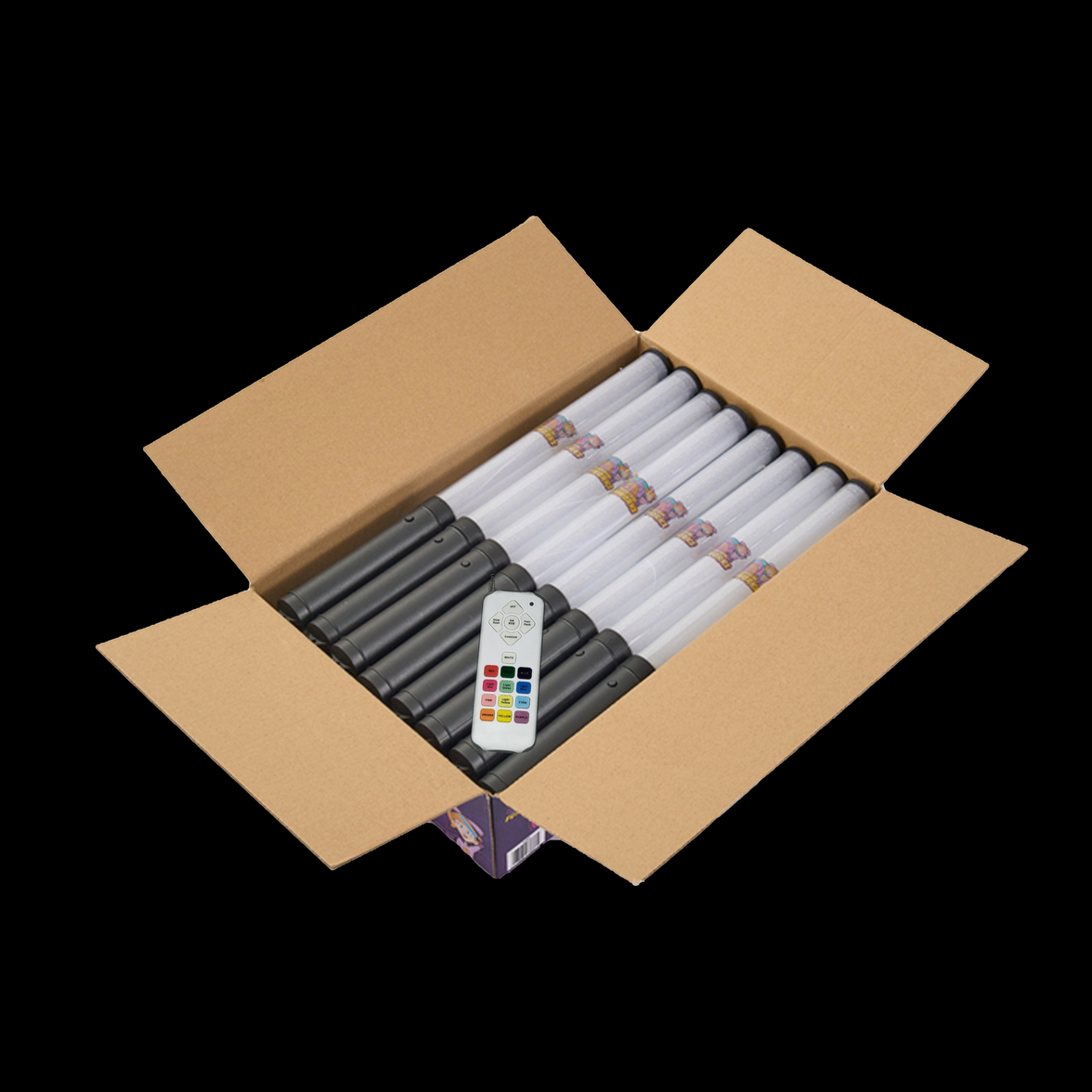 LED Ultra Glow Wand - 24 Pack w/ Sync remote