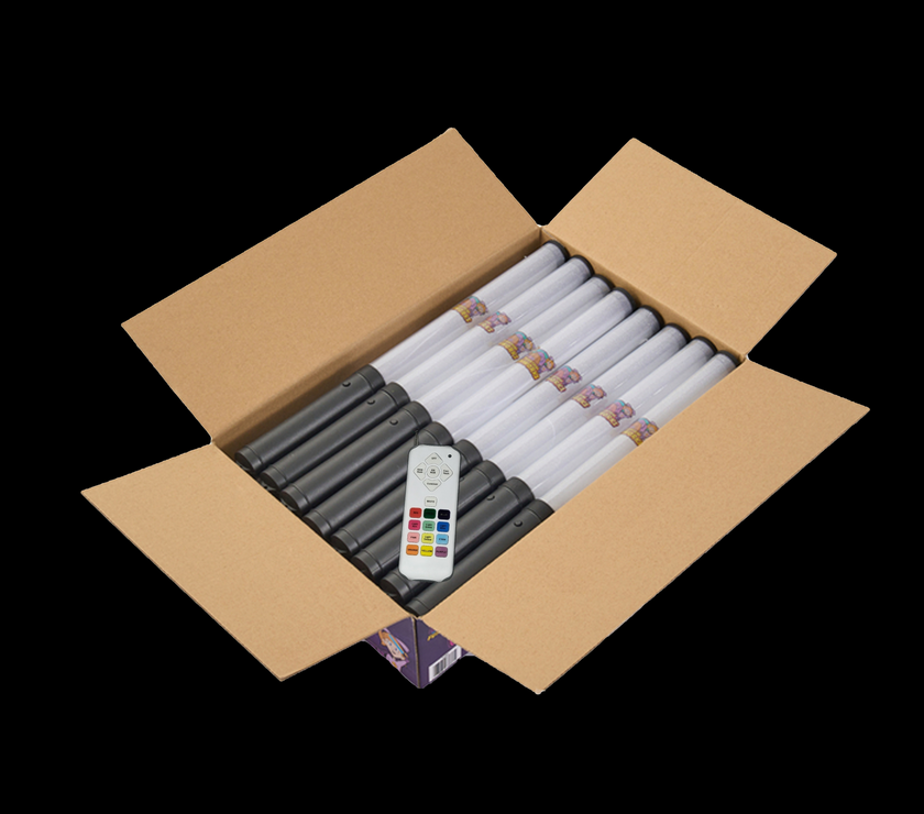 LED Ultra Glow Wand - 24 Pack w/ Sync remote