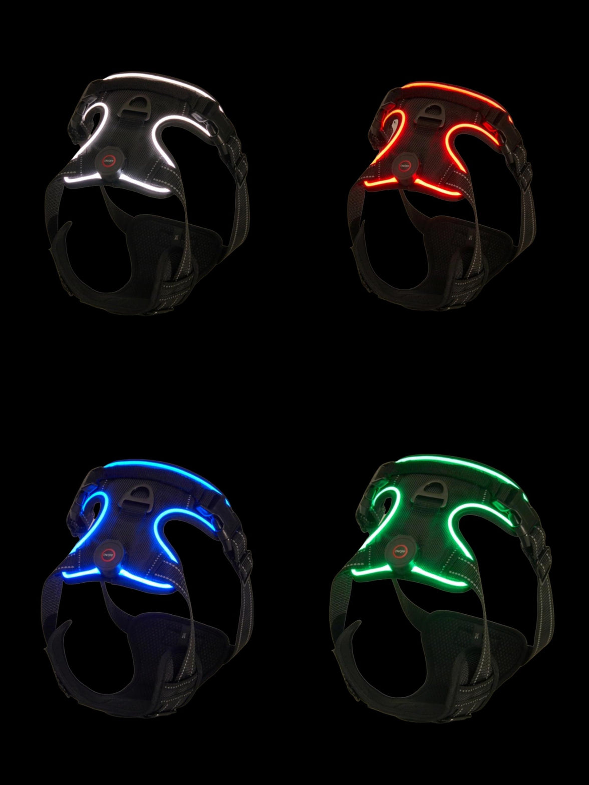 Ultra Glow LED Dog Harness
