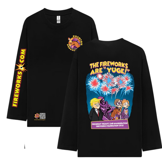 "These Fireworks Are Yuge" Long-Sleeve T-Shirt