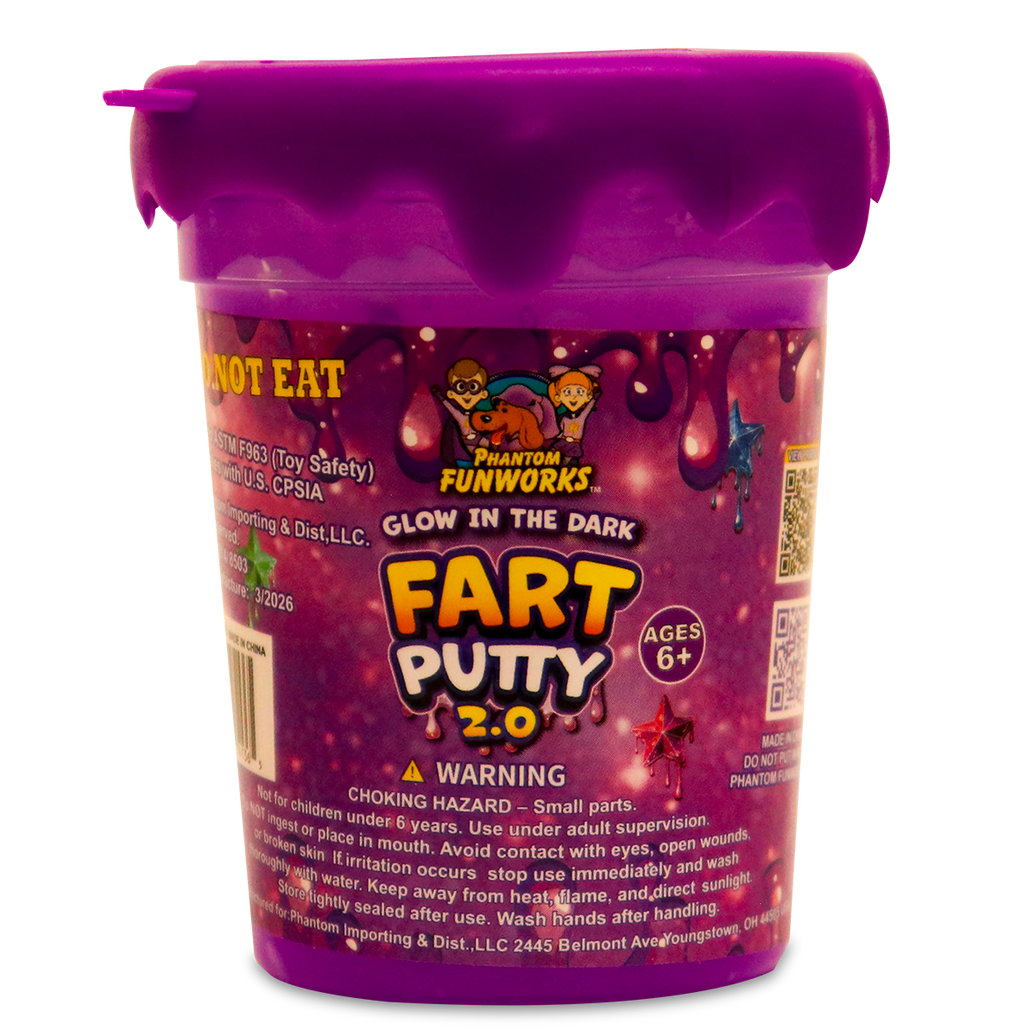 GLOW IN THE DARK FART PUTTY 2.0 PURPLE