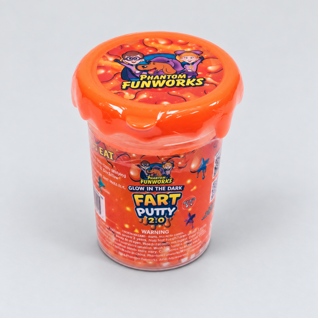 GLOW IN THE DARK FART PUTTY 2.0 ORANGE