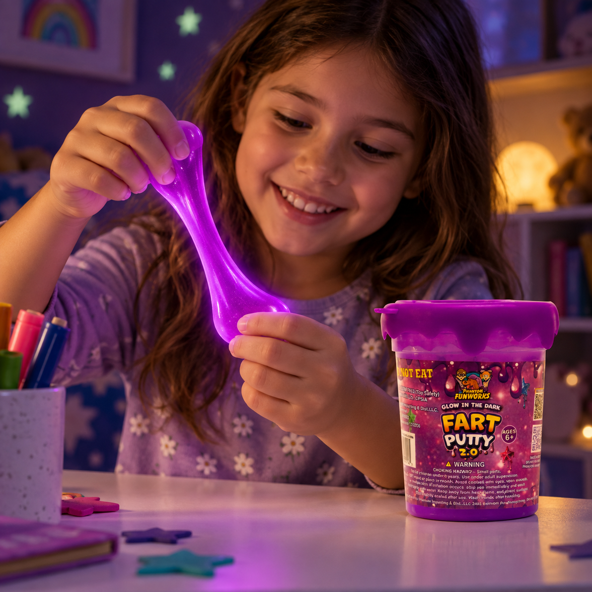 GLOW IN THE DARK FART PUTTY 2.0 PURPLE