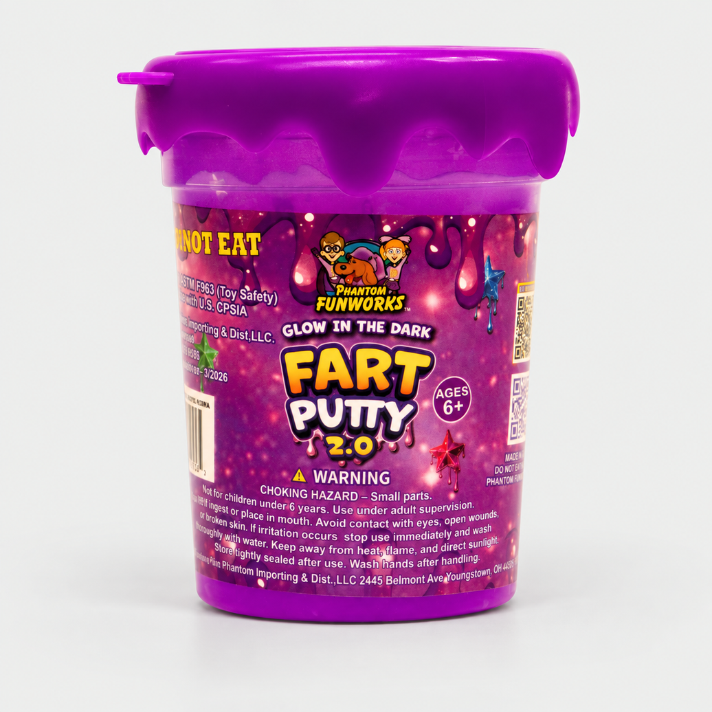 GLOW IN THE DARK FART PUTTY 2.0 PURPLE