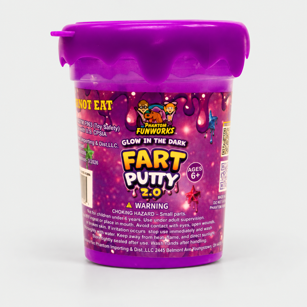 GLOW IN THE DARK FART PUTTY 2.0 PURPLE
