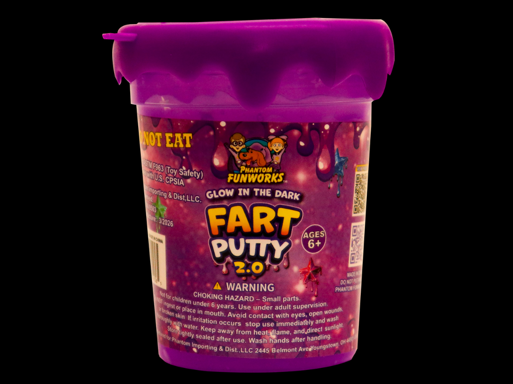 GLOW IN THE DARK FART PUTTY 2.0 PURPLE