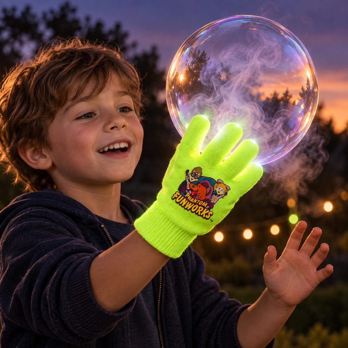 THE SMOKING BUBBLE with LED Glove